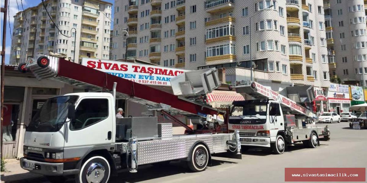 Sivas asansörlü nakliyat hizmeti